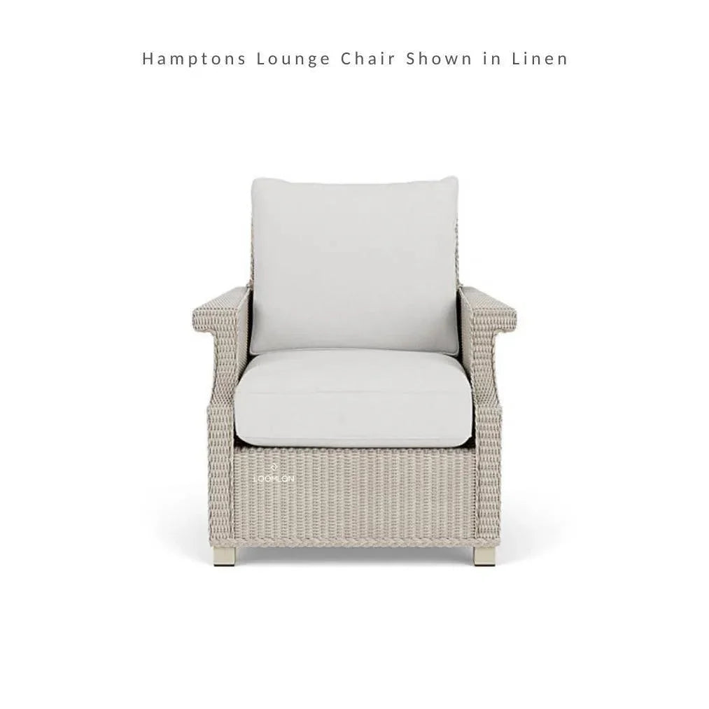 Hamptons Outdoor Wicker Sectional Sofa with Lounge Chair Set