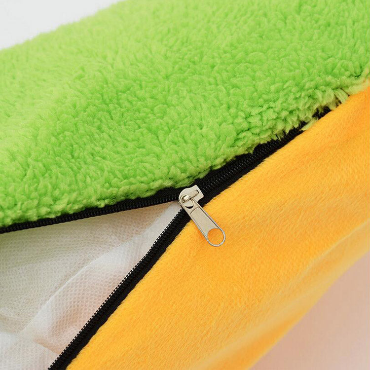 Hot Dog Shaped Pet Bed