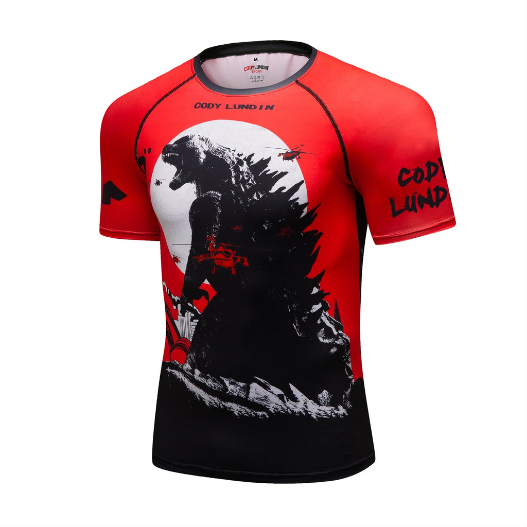 Godzilla Men's Quick Dry Short Sleeve Tech Shirt (M, L, XL, 2XL)