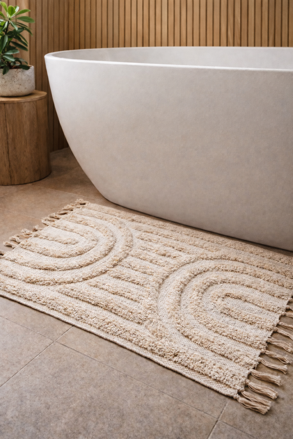 Hana Textured Bath Mat