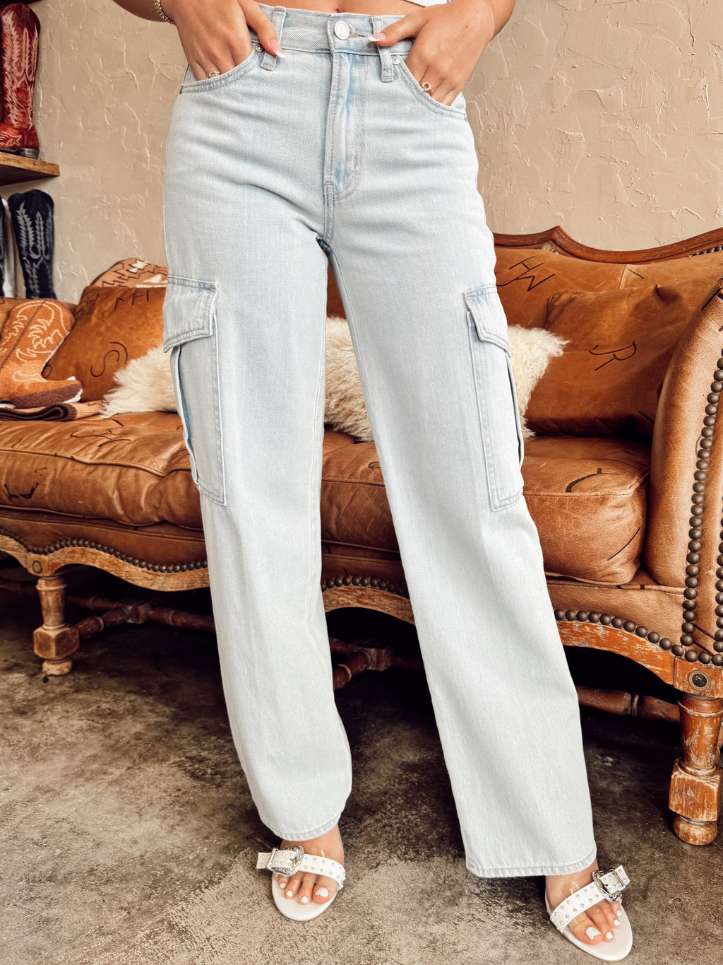 The Denton Denim Cargo Jeans- 29 + 30
