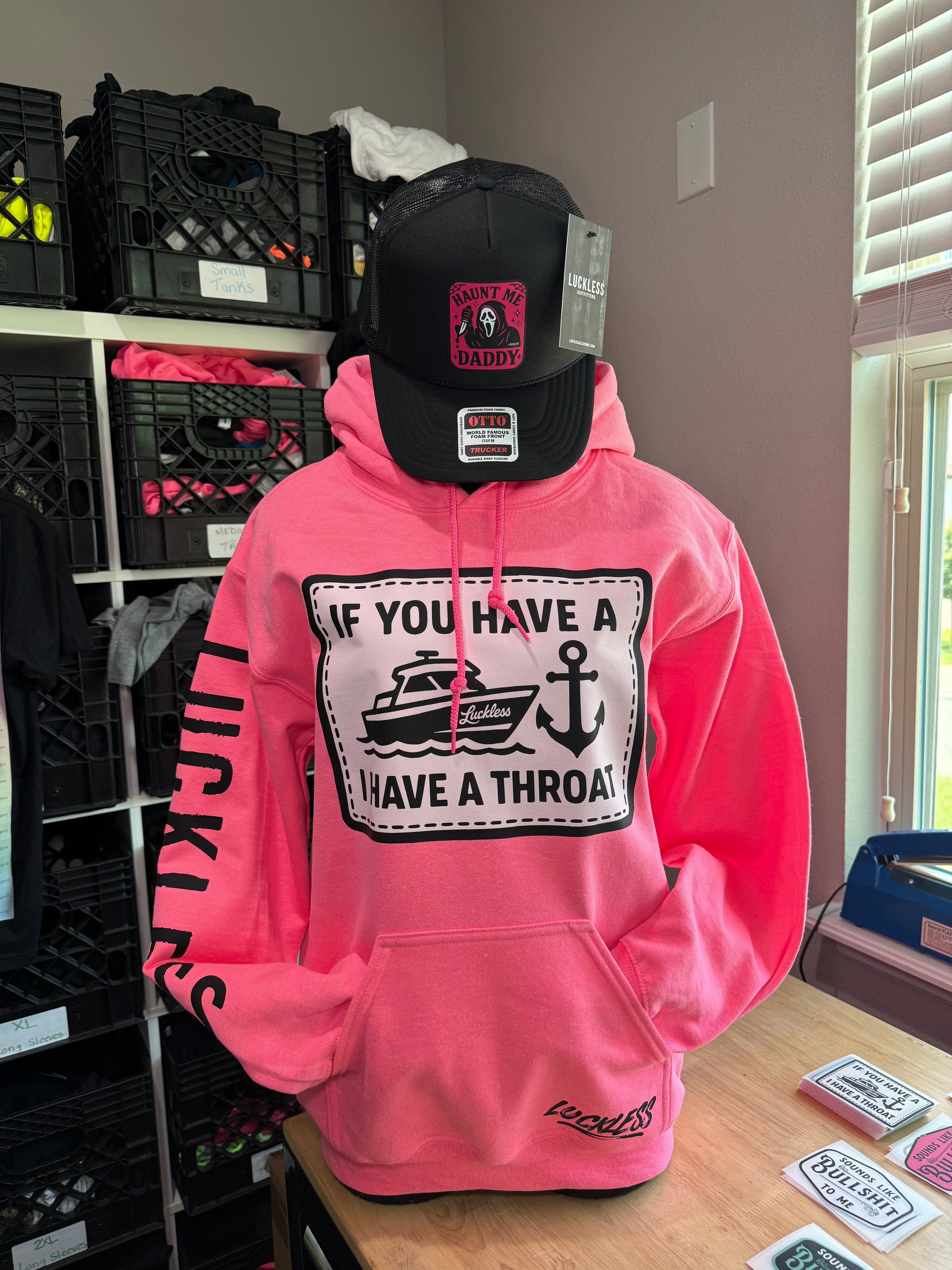 Boat Throat Hoodie