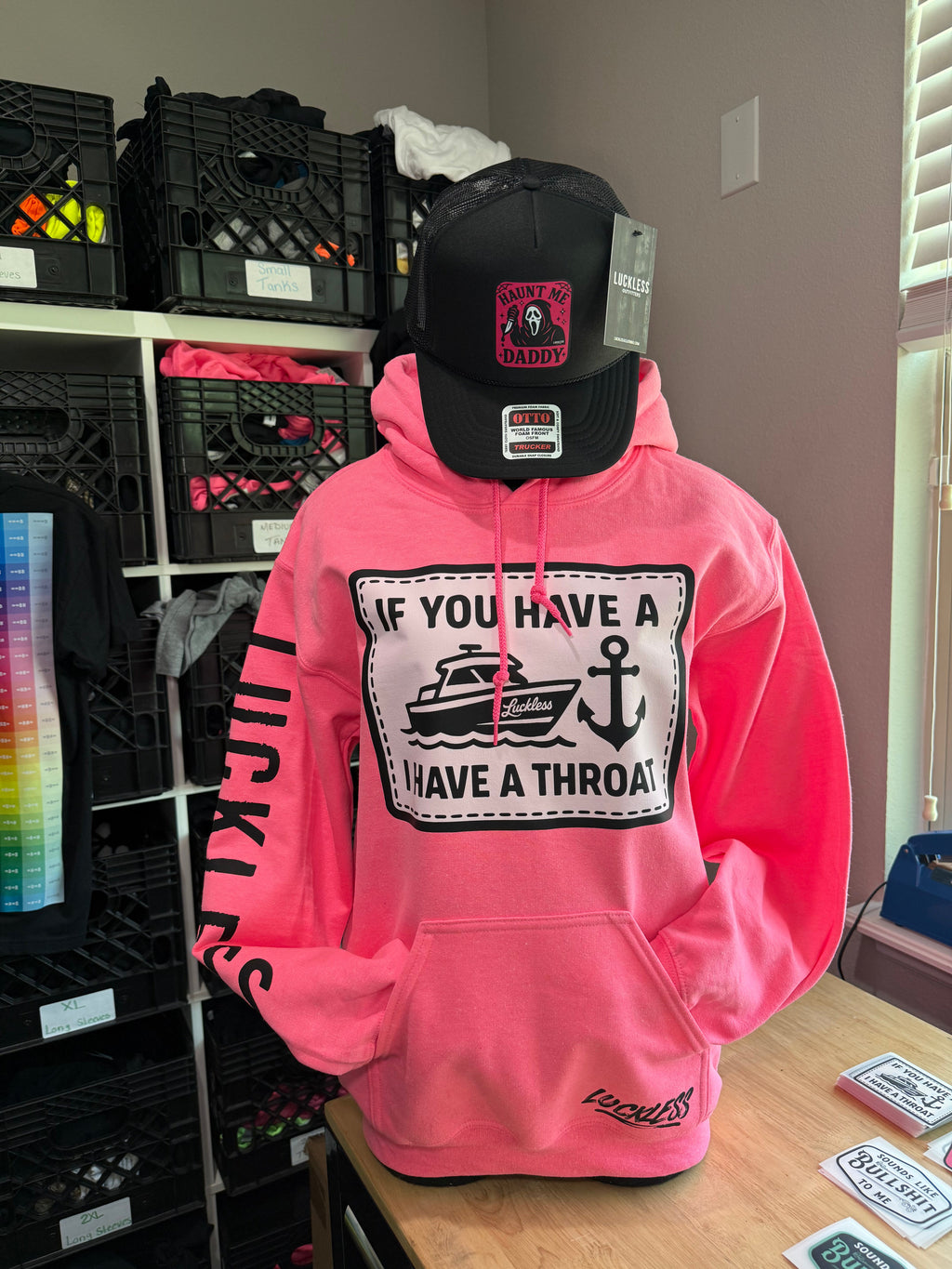 Boat Throat Hoodie