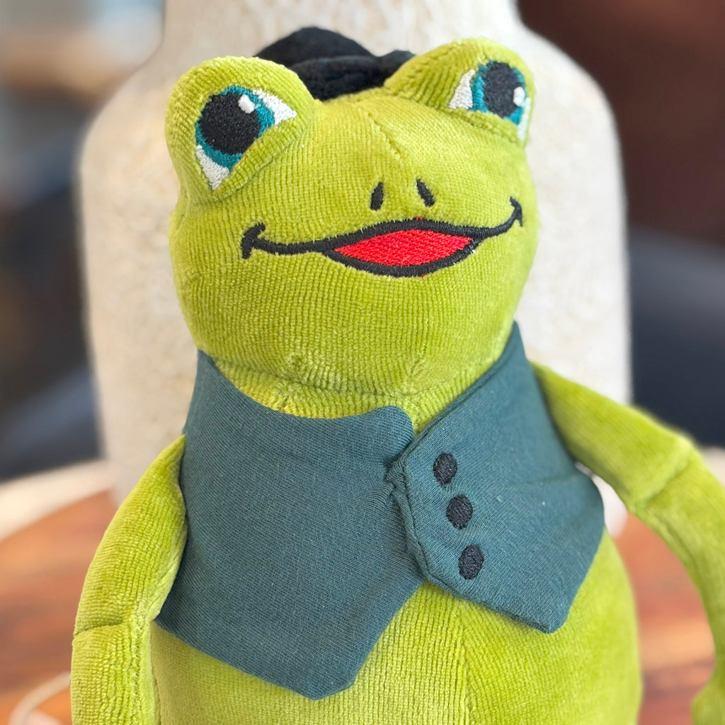 Frog: Disappears!, Book Four & Organic Cotton Frog Plushie