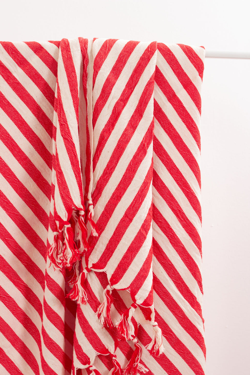 Girit Red Cotton Linen Towel
