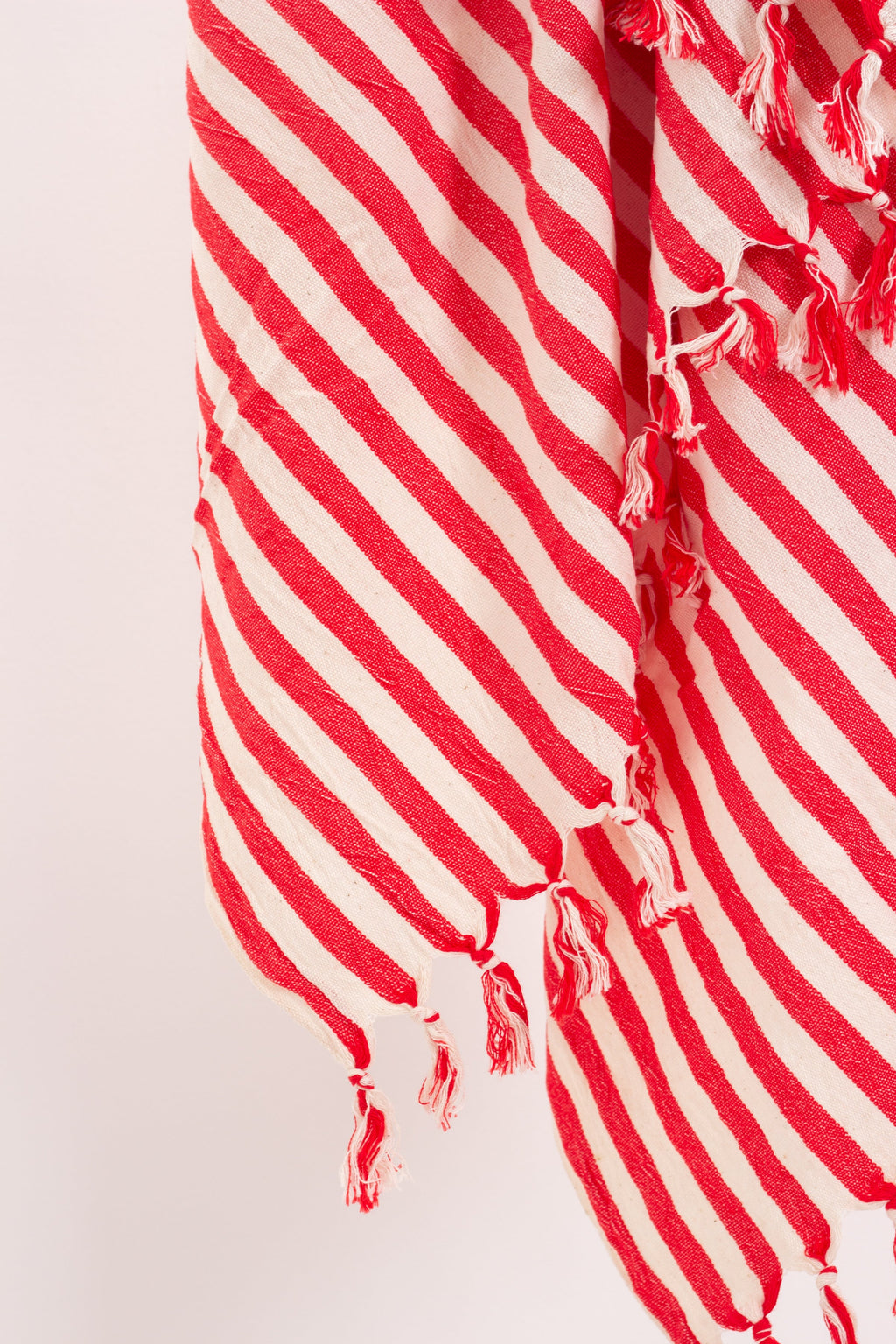 Girit Red Cotton Linen Towel