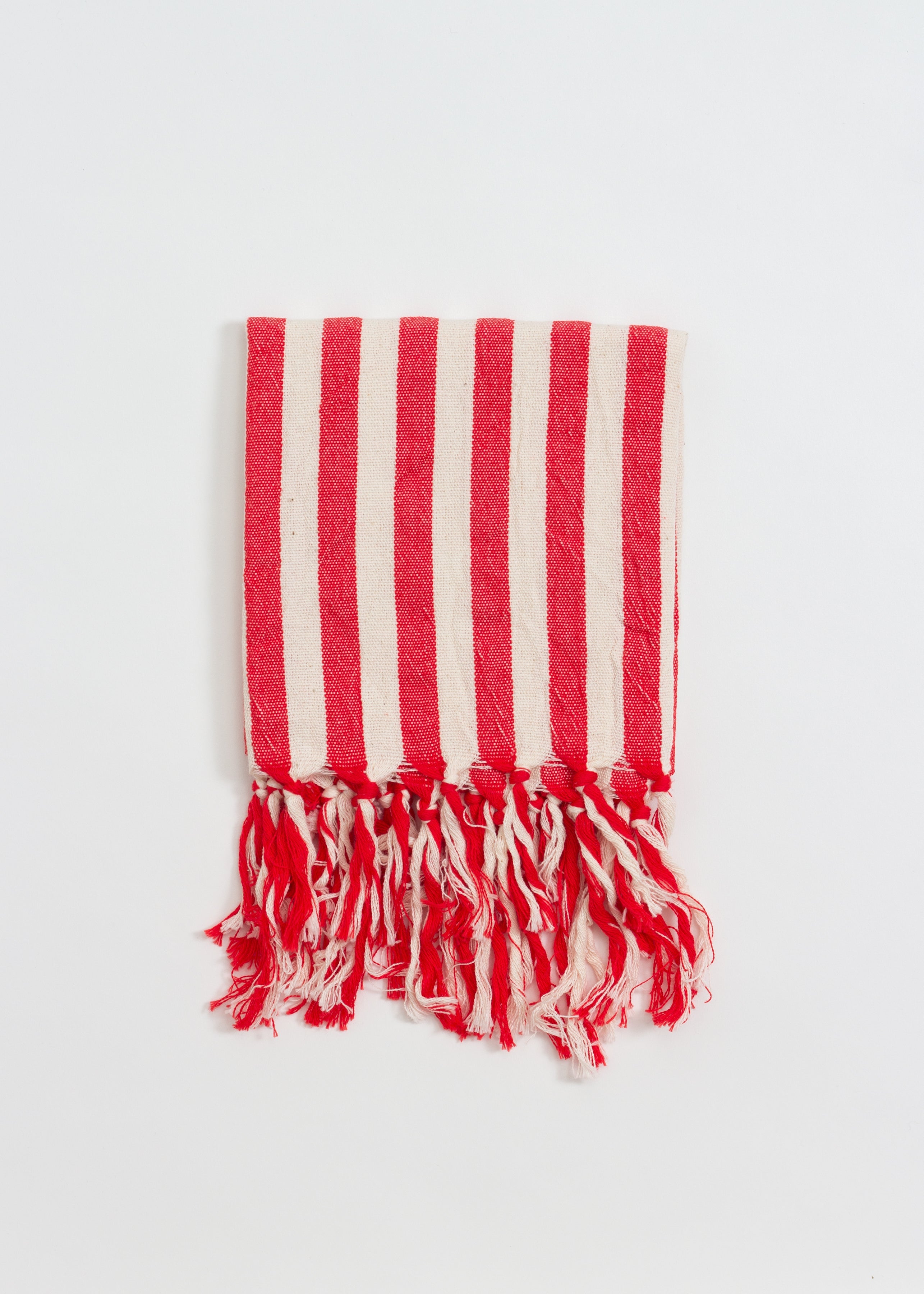 Girit Red Cotton Linen Towel