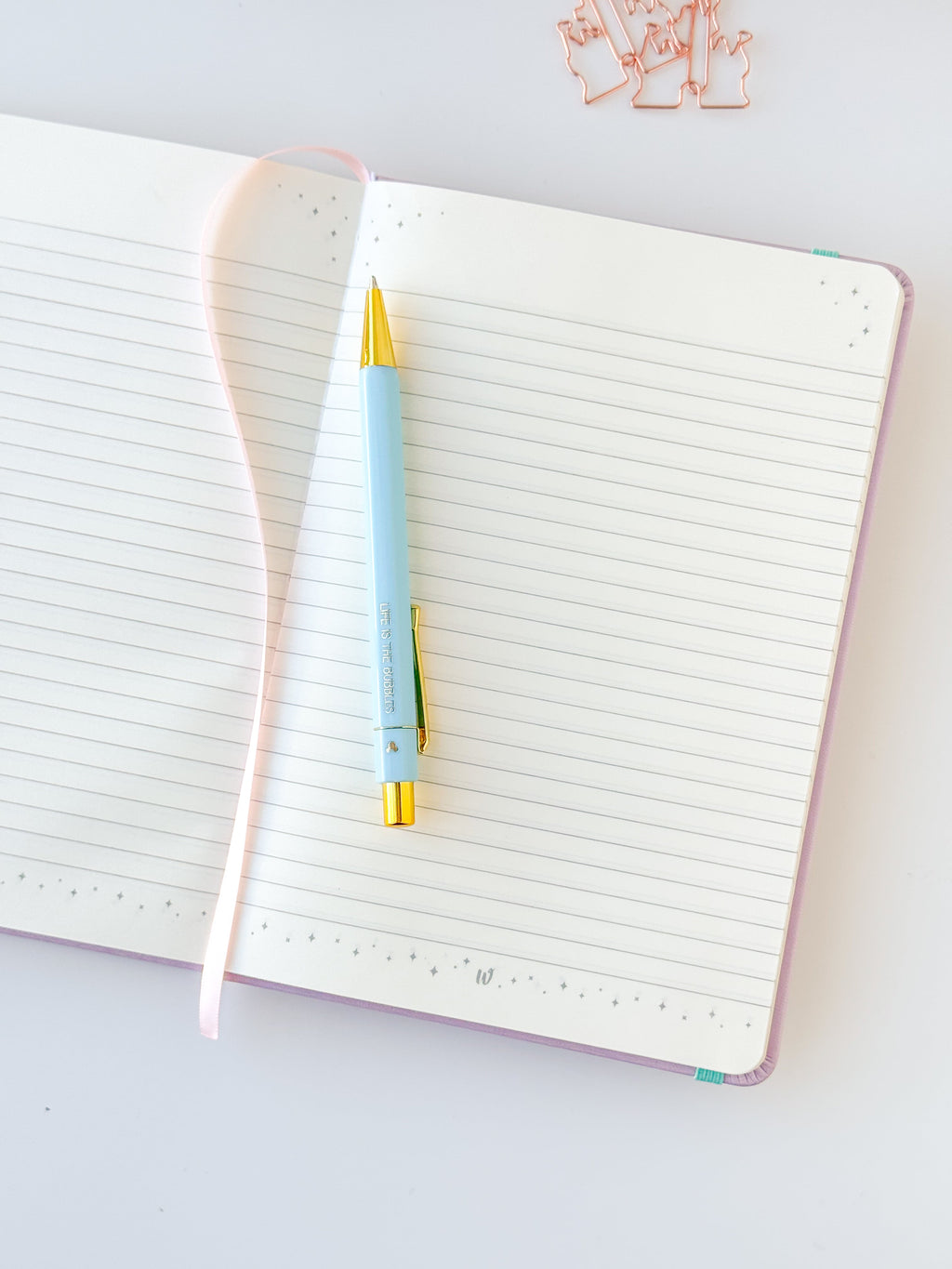 Life Is The Bubbles Embossed Notebook