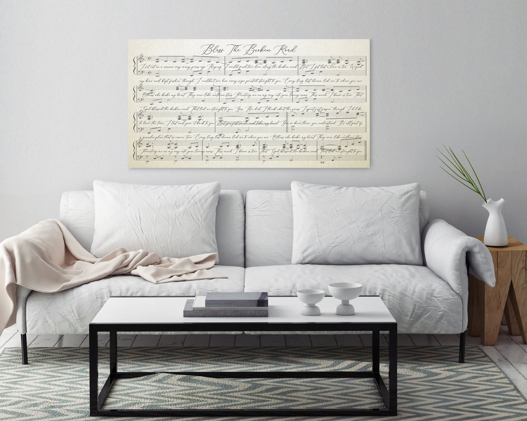 Music Wall Art With Lyrics
