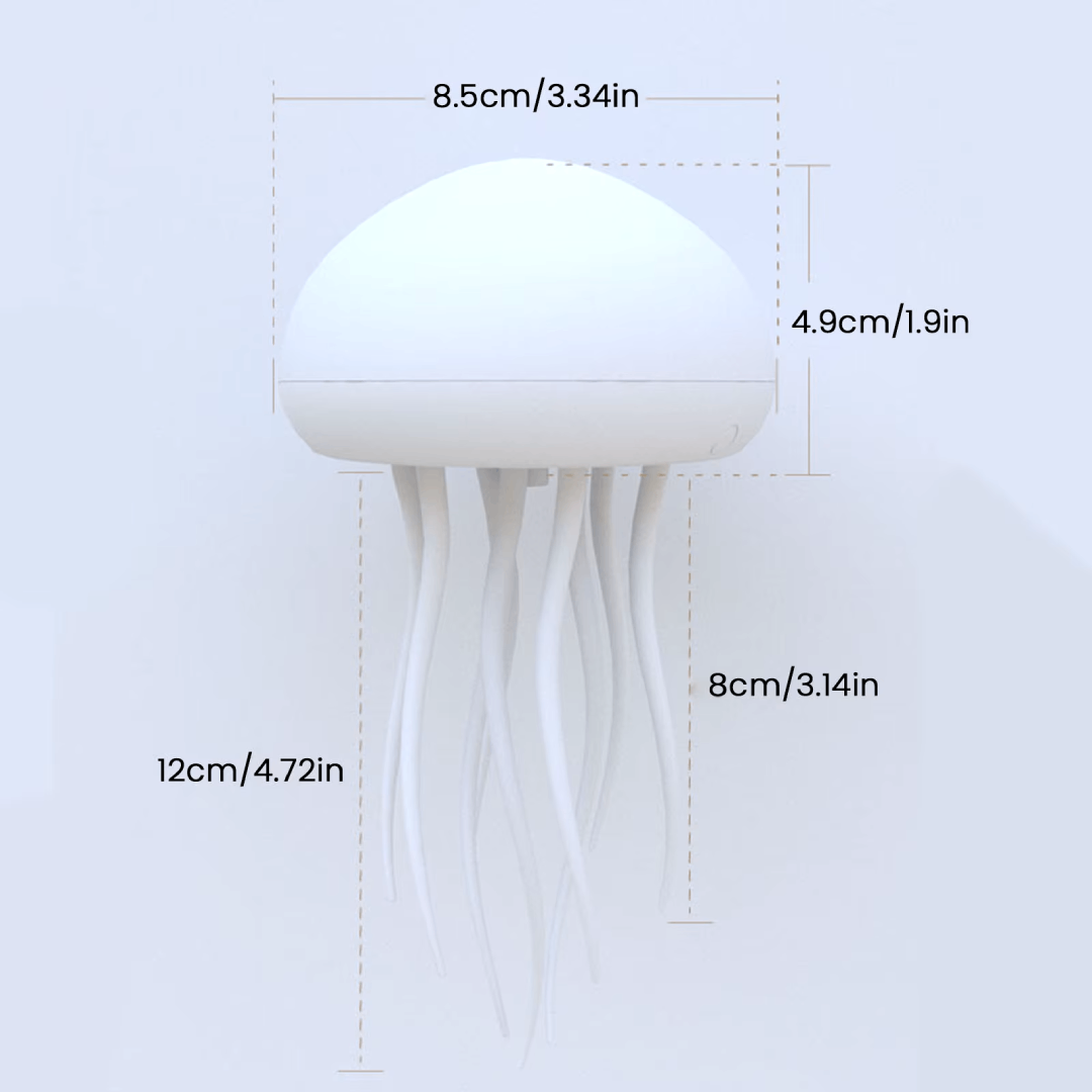 LED Jellyfish Lamp RGB Color Changing Mood Light with Voice Control