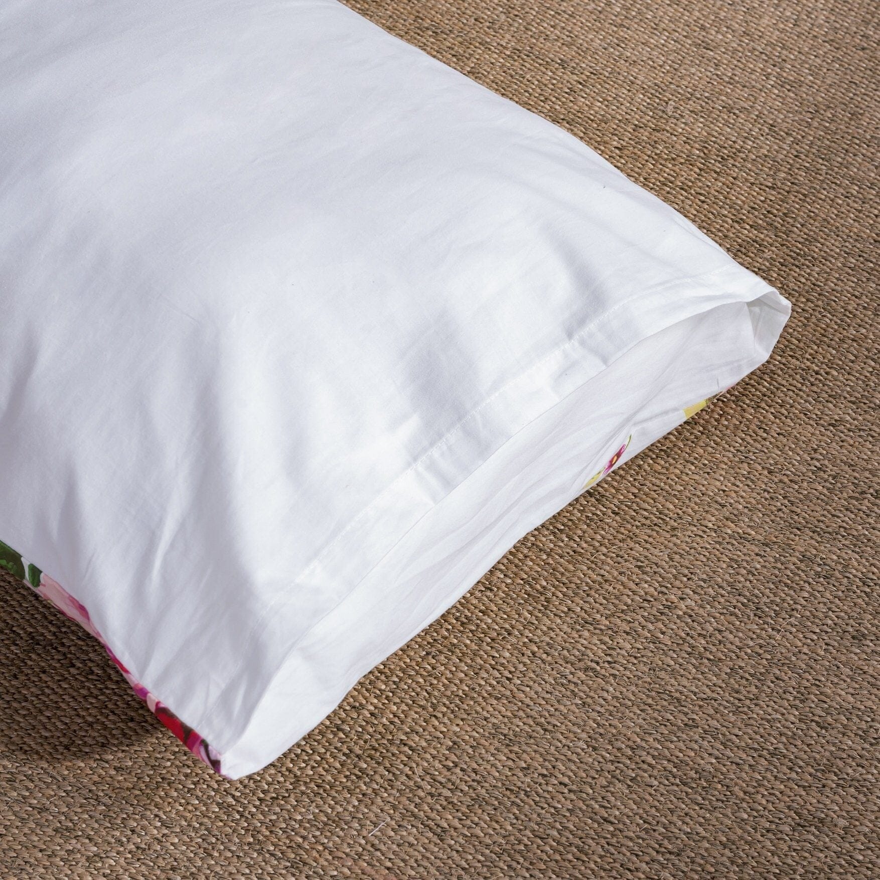DaDa Bedding Romantic Roses Lovely Spring Pink Floral Garden Fitted & Flat Bed Sheet Set w/ Pillow Cases (JHW879)