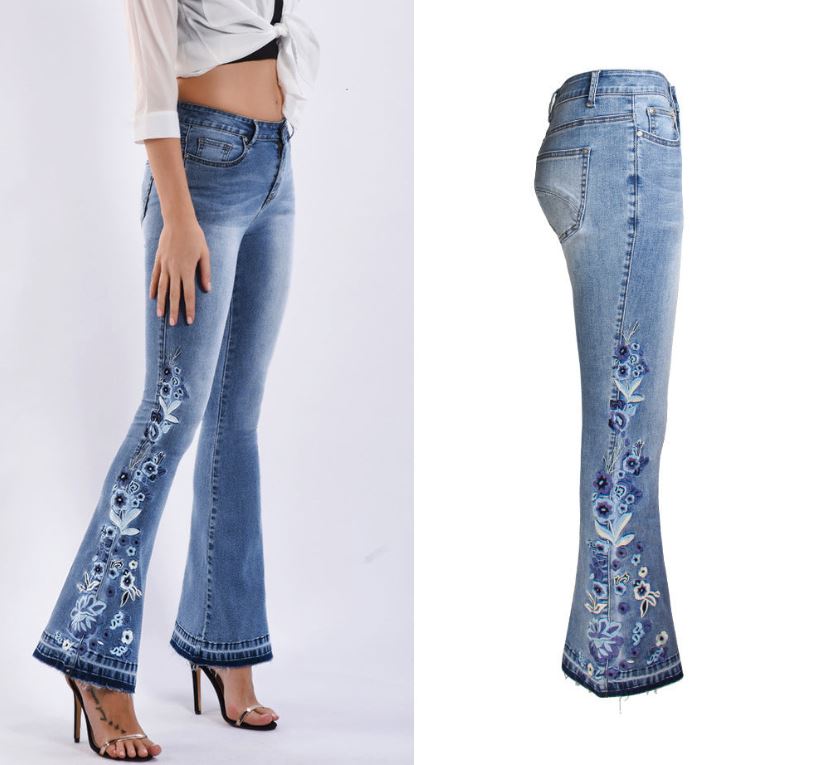 "Riley" Flared Denim Jeans