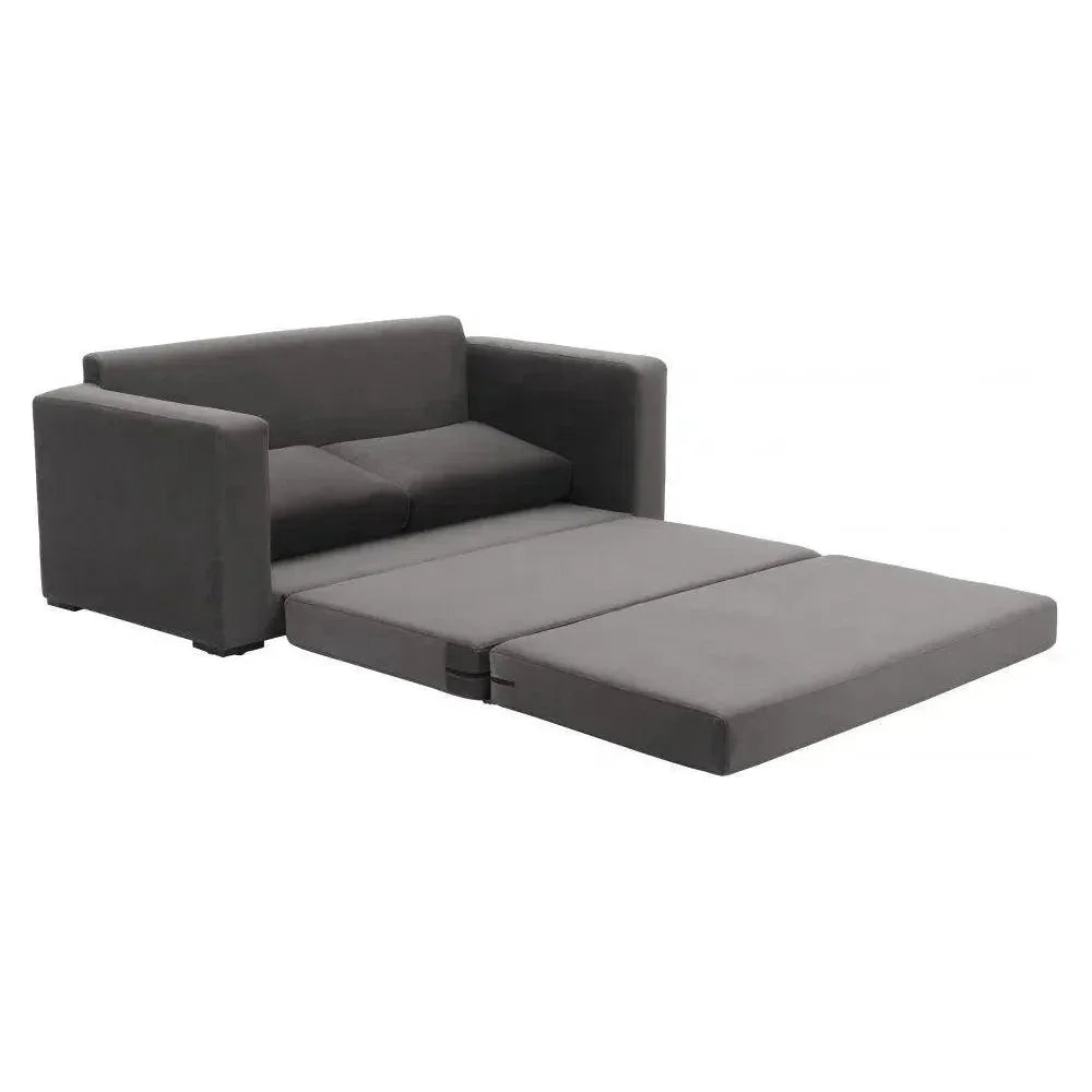 Jide Wood Grey Sleeper Sofa
