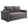 Jide Wood Grey Sleeper Sofa