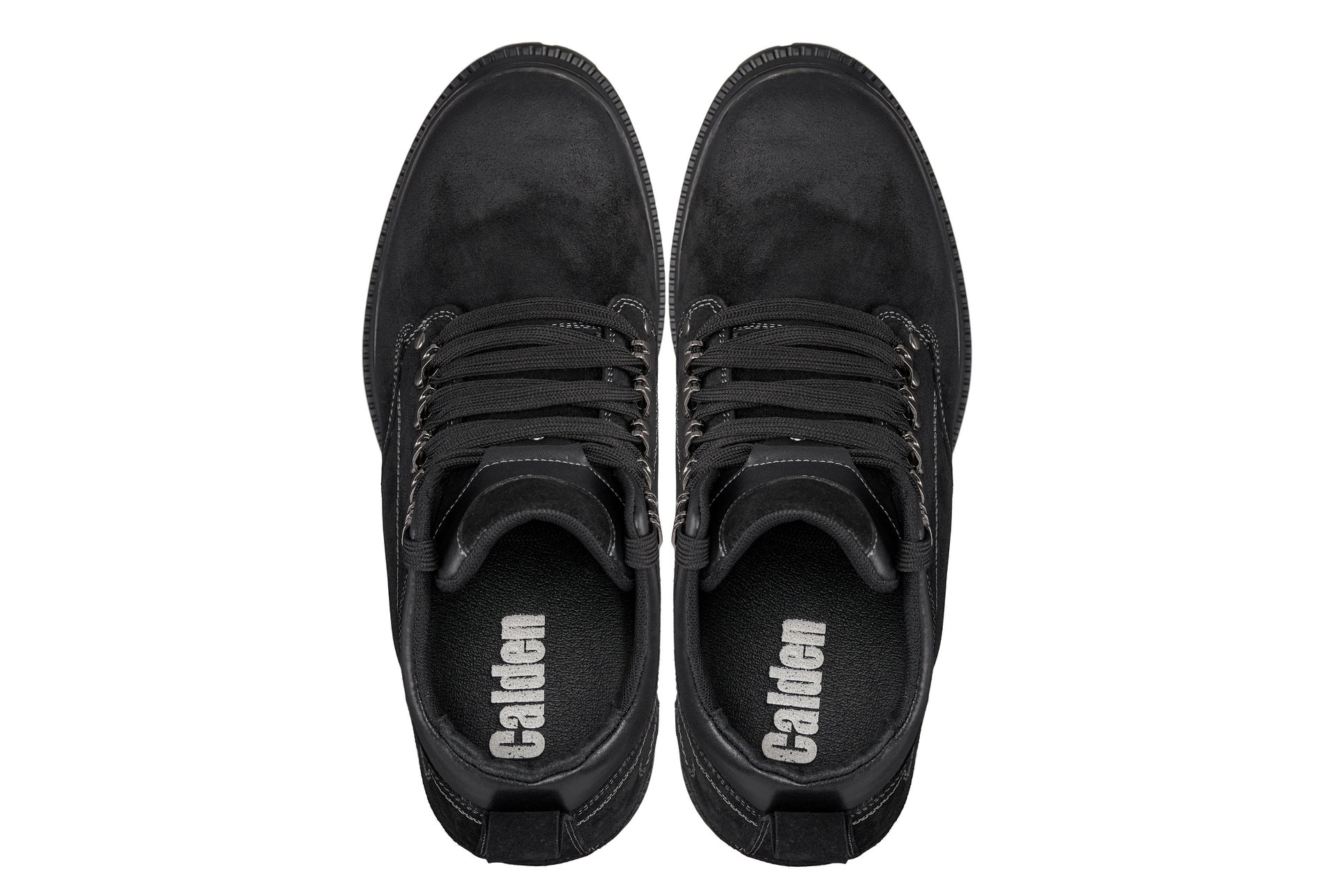 CALDEN 5.2" Taller Black Nubuck Height-Increasing Boots K881802