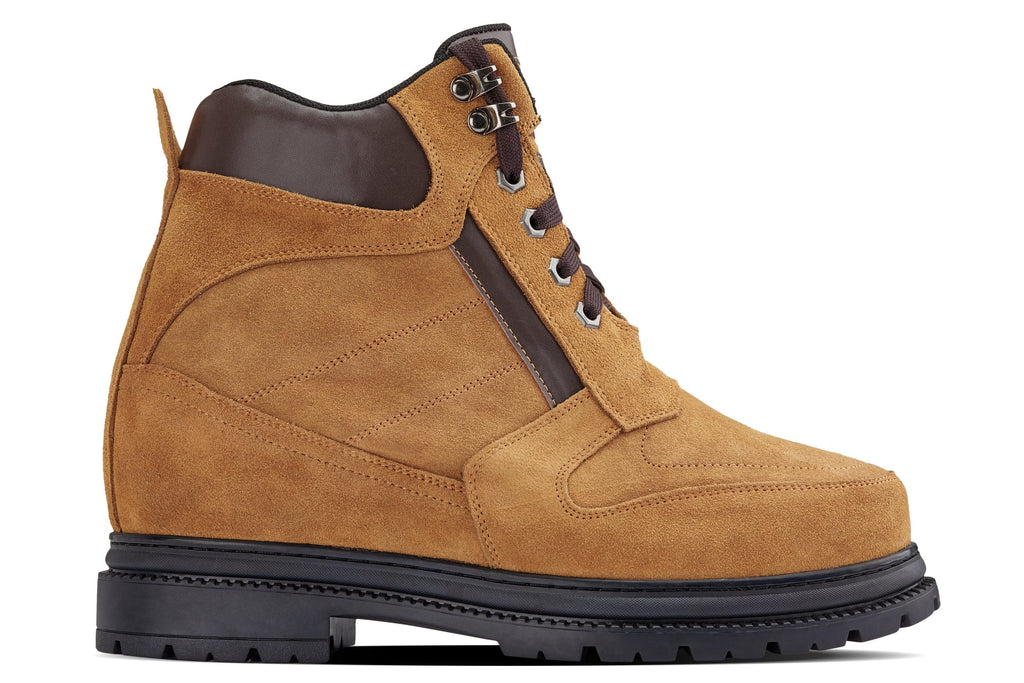 CALDEN 5.2-Inch Taller Brown Nubuck Elevator Boots K881803