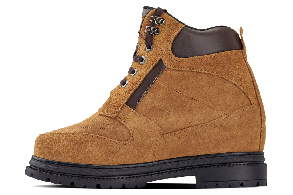 CALDEN 5.2-Inch Taller Brown Nubuck Elevator Boots K881803