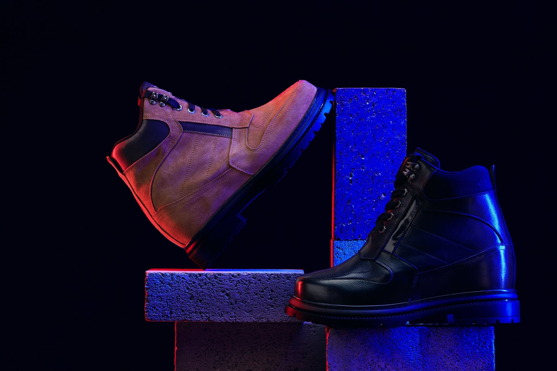 CALDEN 5.2-Inch Taller Brown Nubuck Elevator Boots K881803