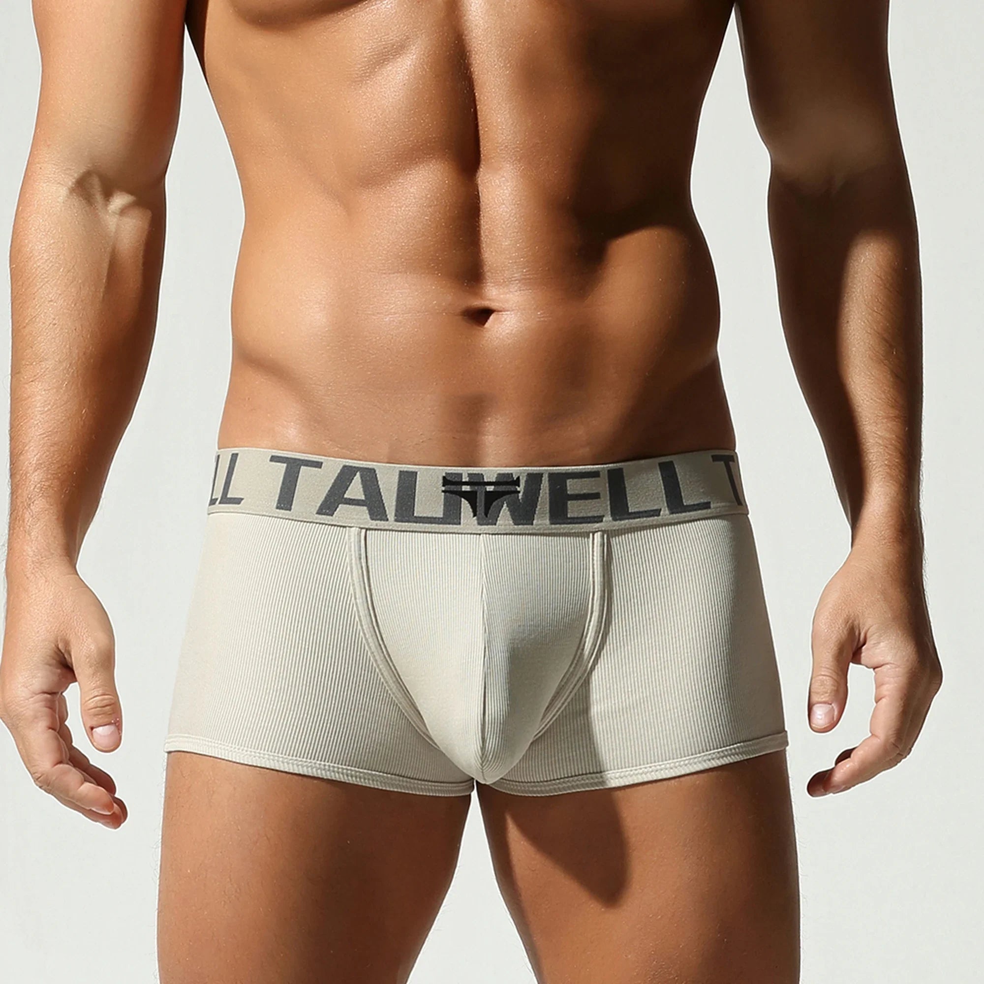 Men's Solid Color Boxer Briefs , Cotton Comfort