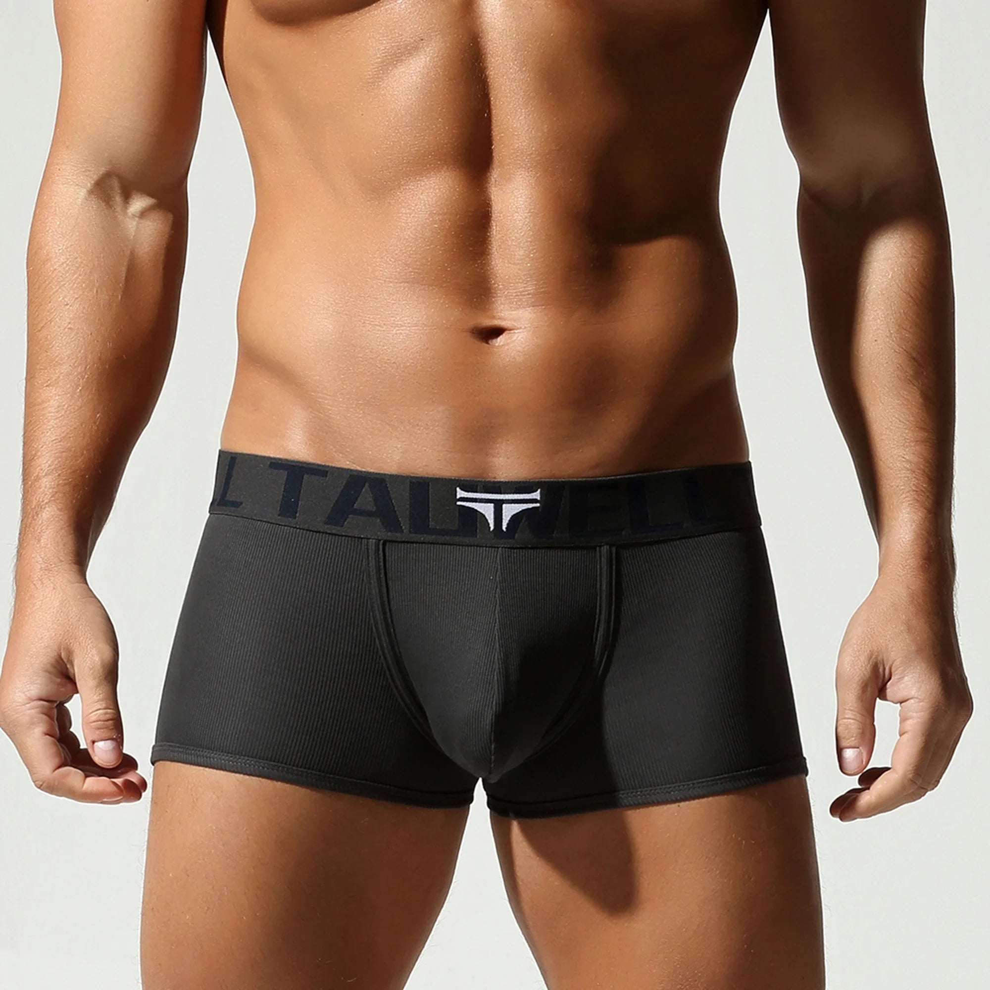 Men's Solid Color Boxer Briefs , Cotton Comfort