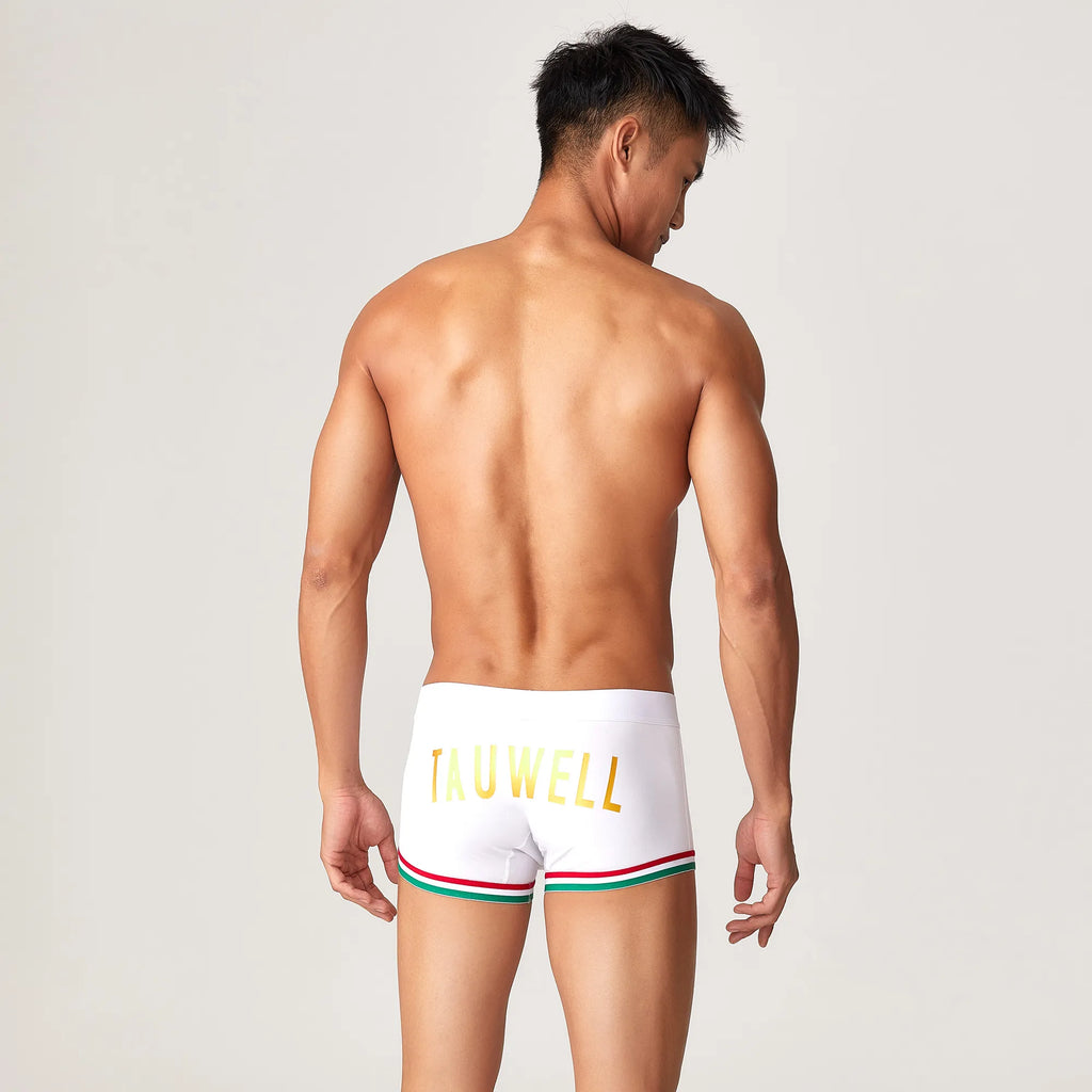Men’s Cotton Boxer Briefs – Solid Color Streetwear Style