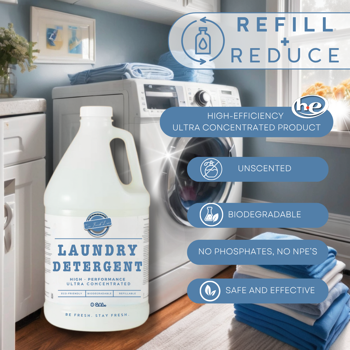 EcoLuxe Unscented Laundry Detergent Liquid*