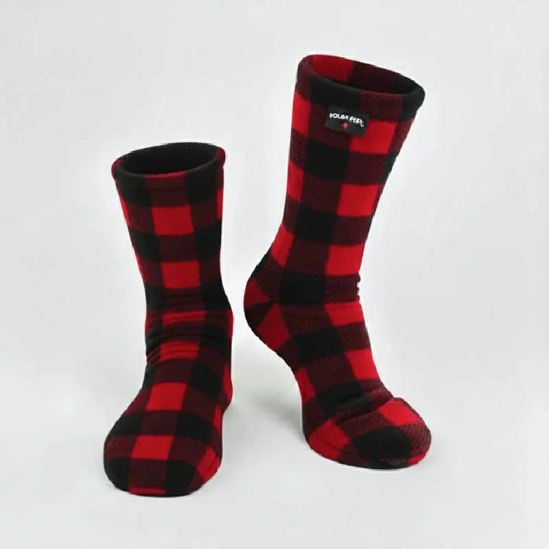 Polar Feet SUPER STRETCHY Fleece Socks - Lumberjack