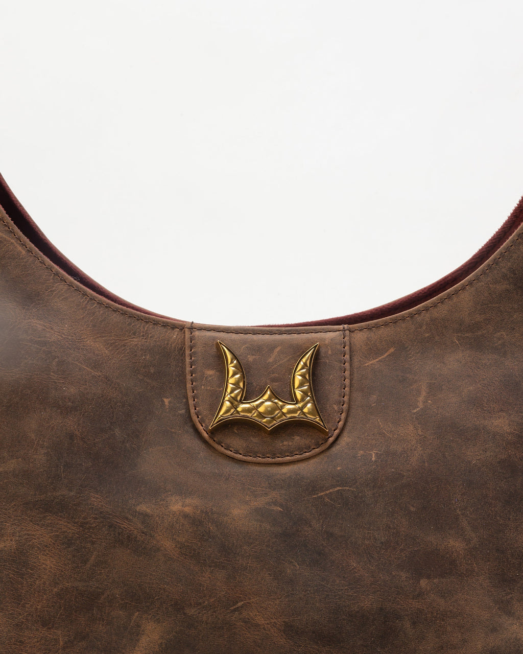 Lw Large Purse In Brunette Leather