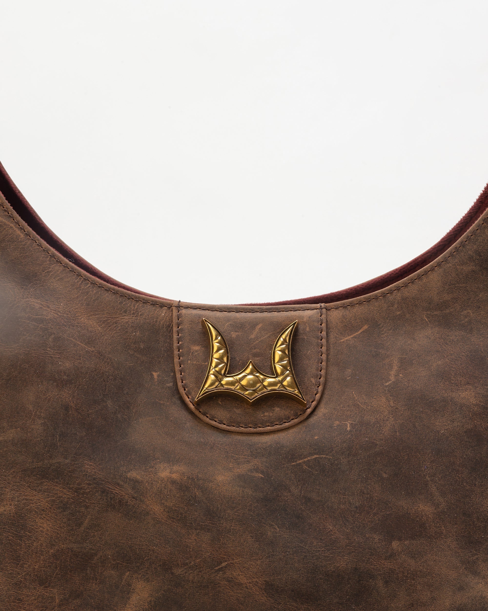 Lw Large Purse In Brunette Leather