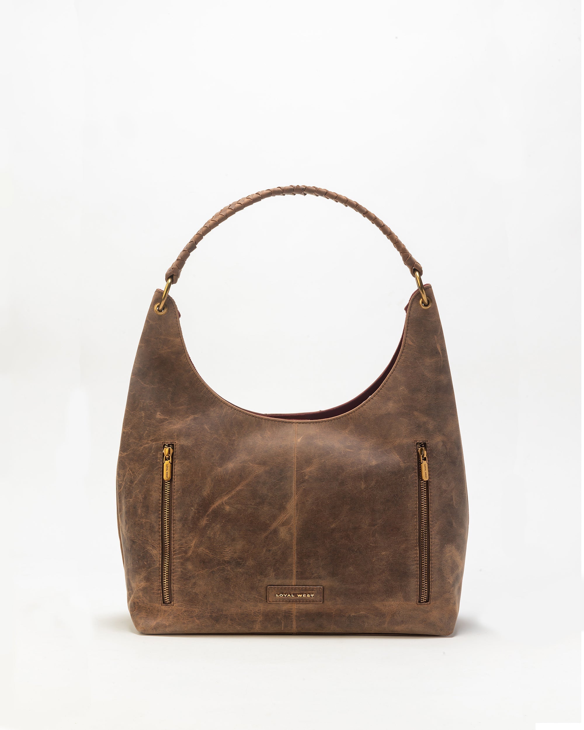 Lw Large Purse In Brunette Leather