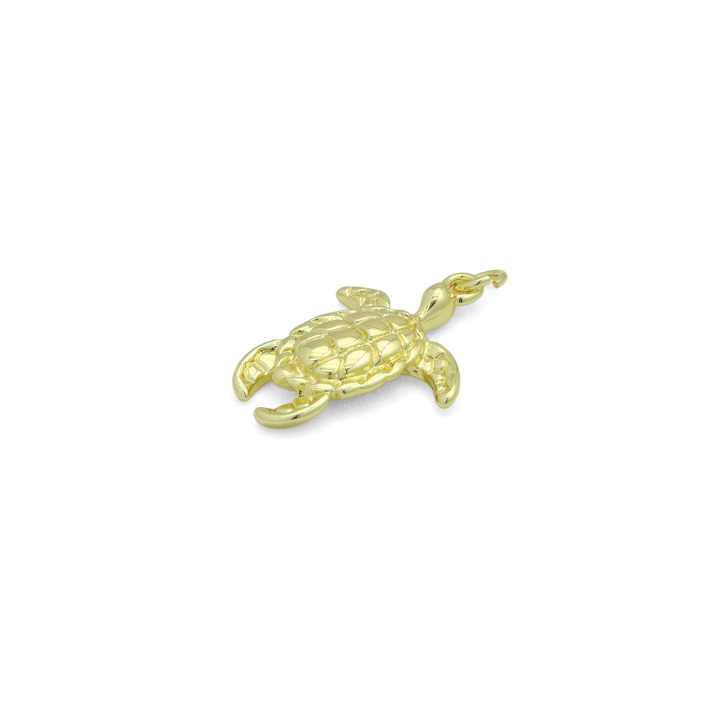 Gold Turtle Charm,Tortoise Charm Pendant, Sku#LX968