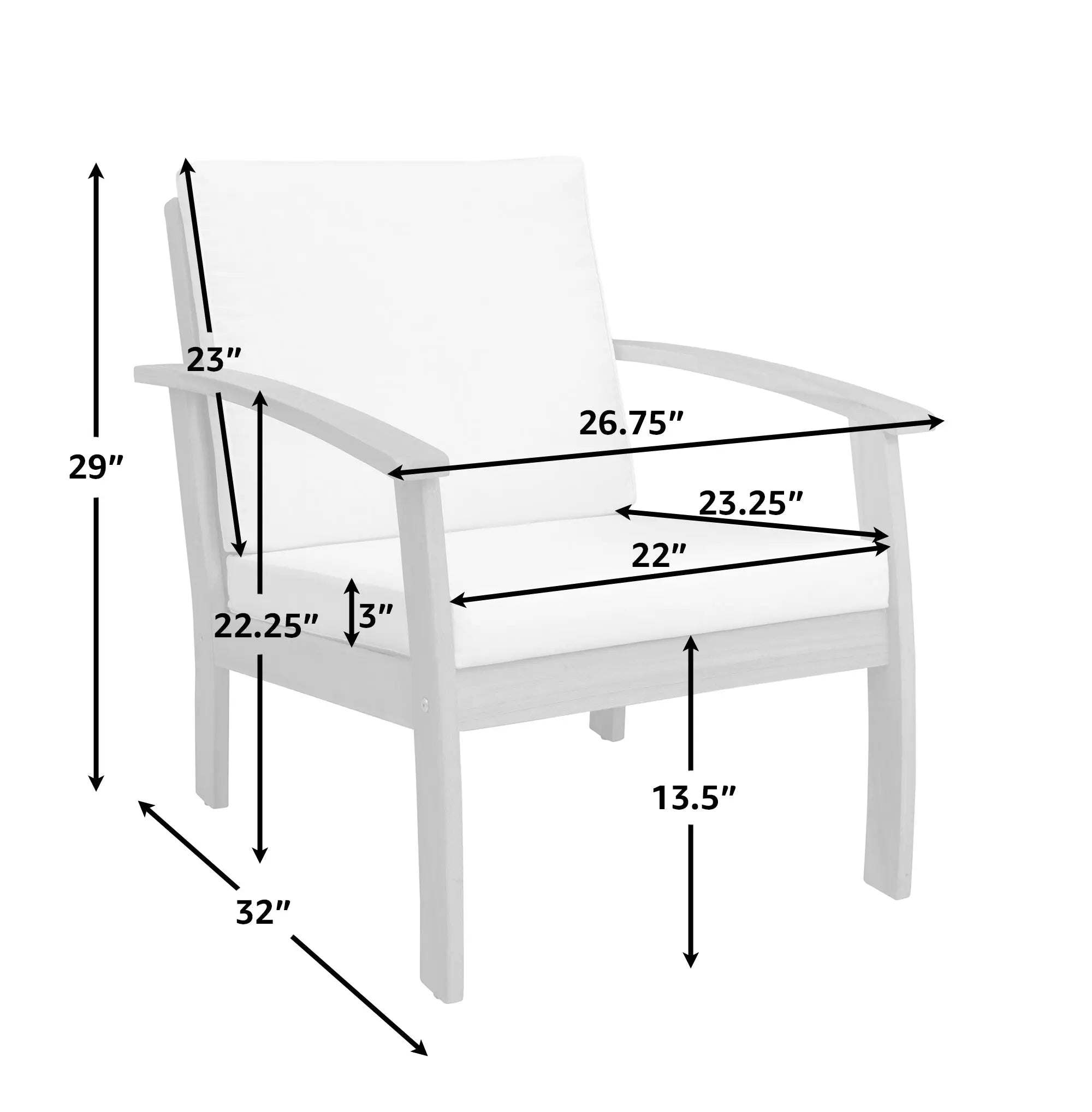 Lio Wooden Armchair