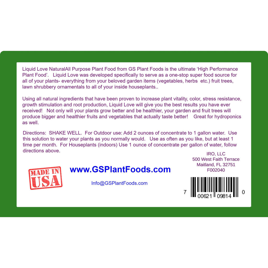 Liquid Love- All Purpose Natural Plant Food