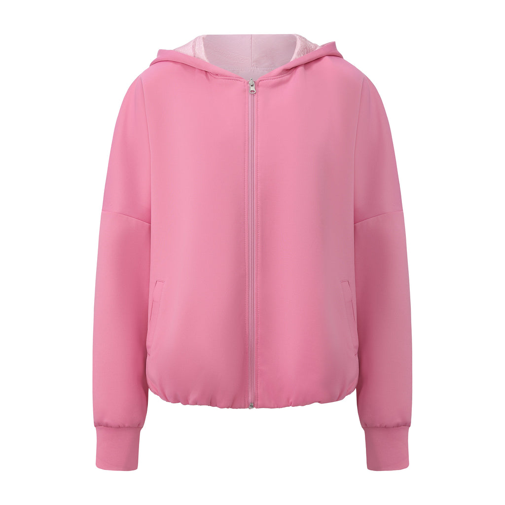 Lin Reversible Hoodie Pink