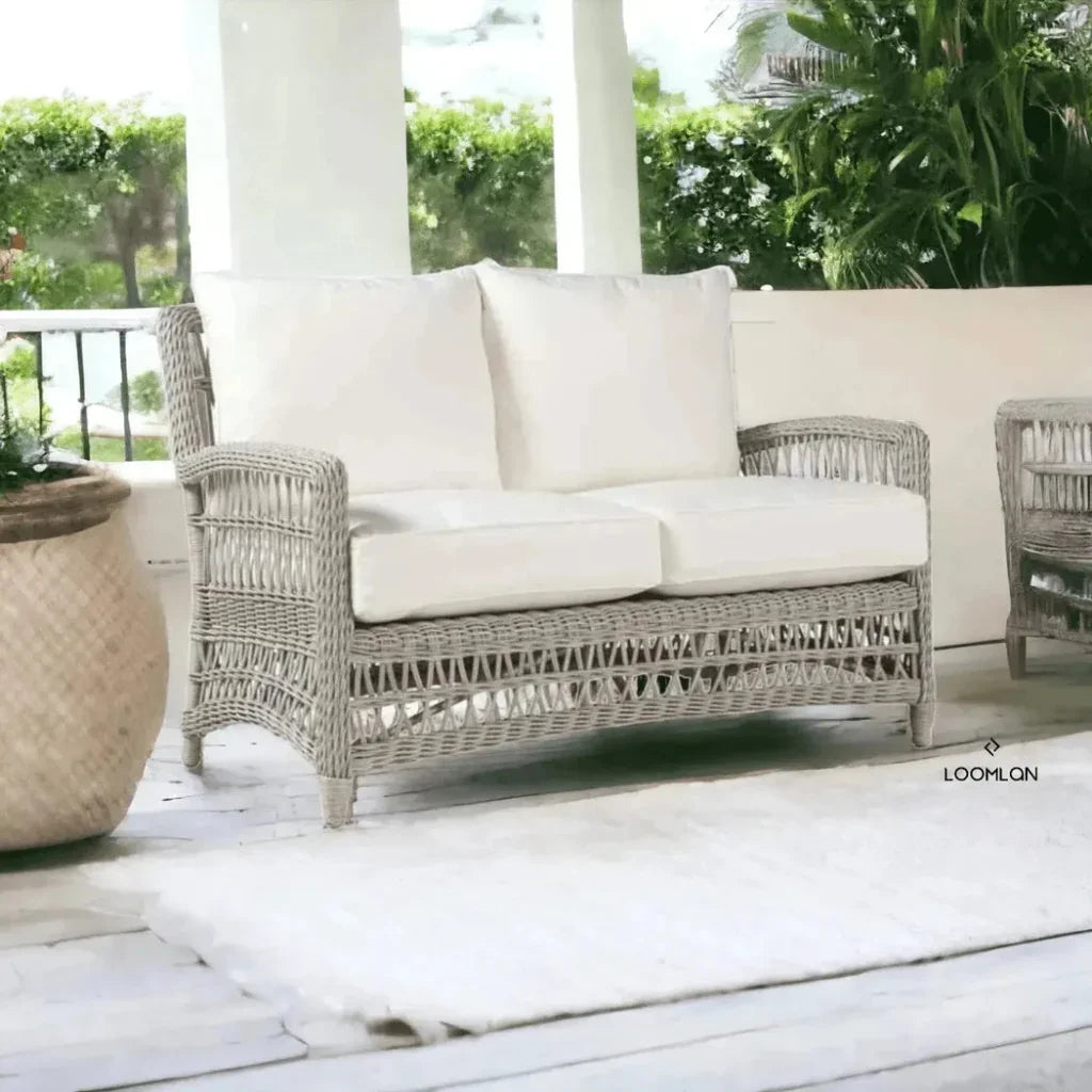 Mackinac Patio Lounge Set Sofa Chairs Loveseat & Tables
