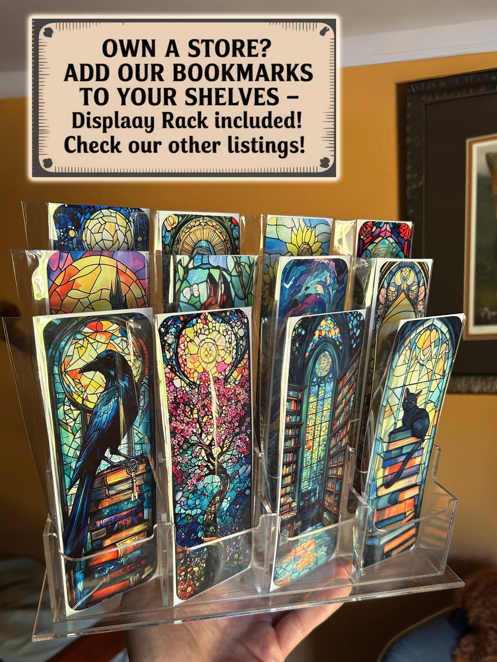Book Stacked Black Cat Bookmark – Mysterious Feline Literary Magic, Perfect Gift for Book Lovers & Cat Enthusiasts