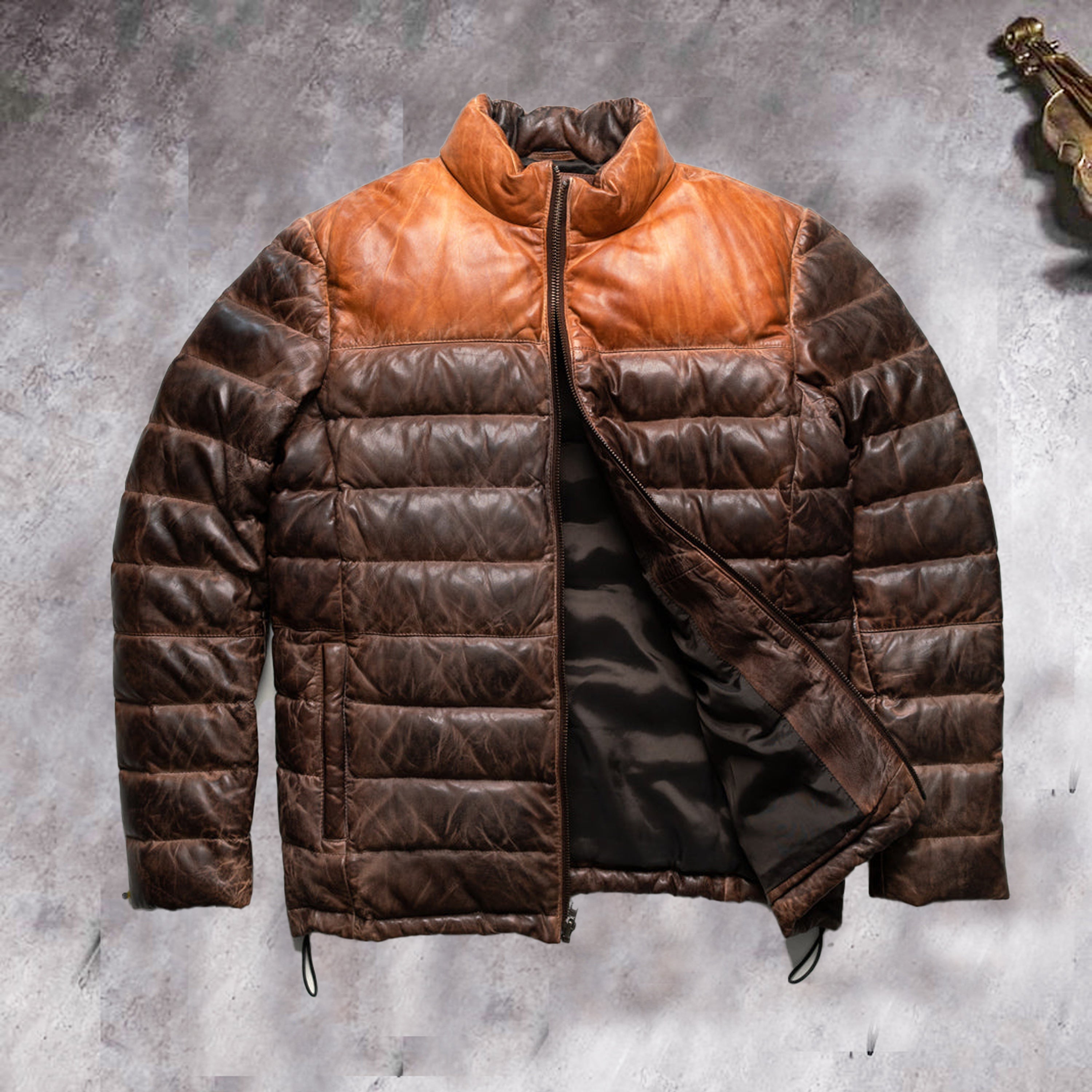 Men's Puffer Jacket - Warm Winter Coat