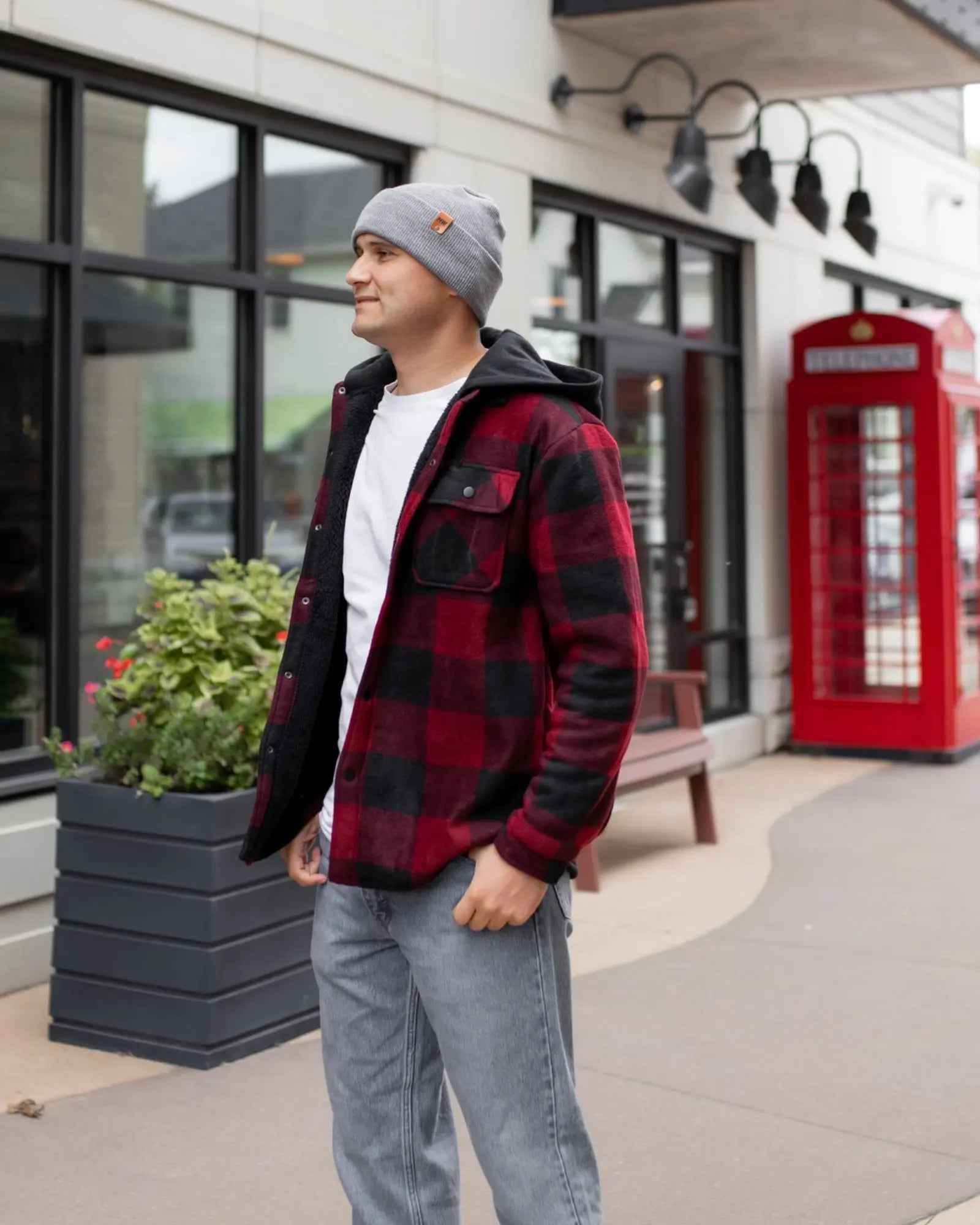 HAAKWEAR H-Stitch Cuffed Beanie - NEW Designed and Made in USA (Patented) - Koala Gray