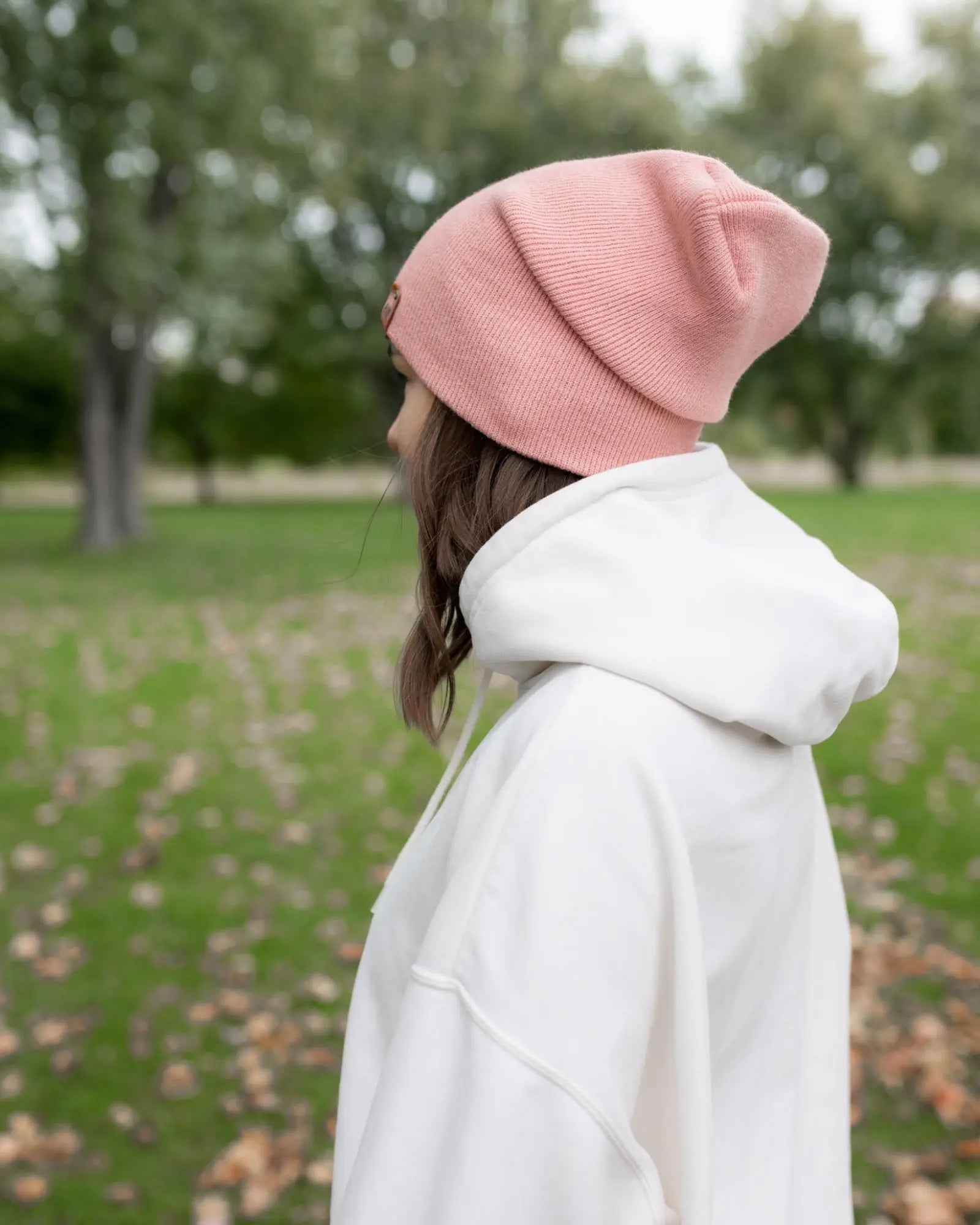 HAAKWEAR H-Stitch Cuffed Beanie - NEW Designed and Made in USA (Patented Design) - Pearl Pink