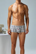 Men’s Cotton Plaid Boxer Shorts