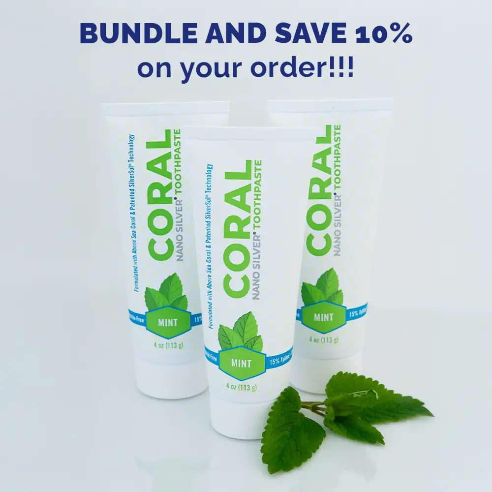 Nano Silver Mint Toothpaste 3 Pack