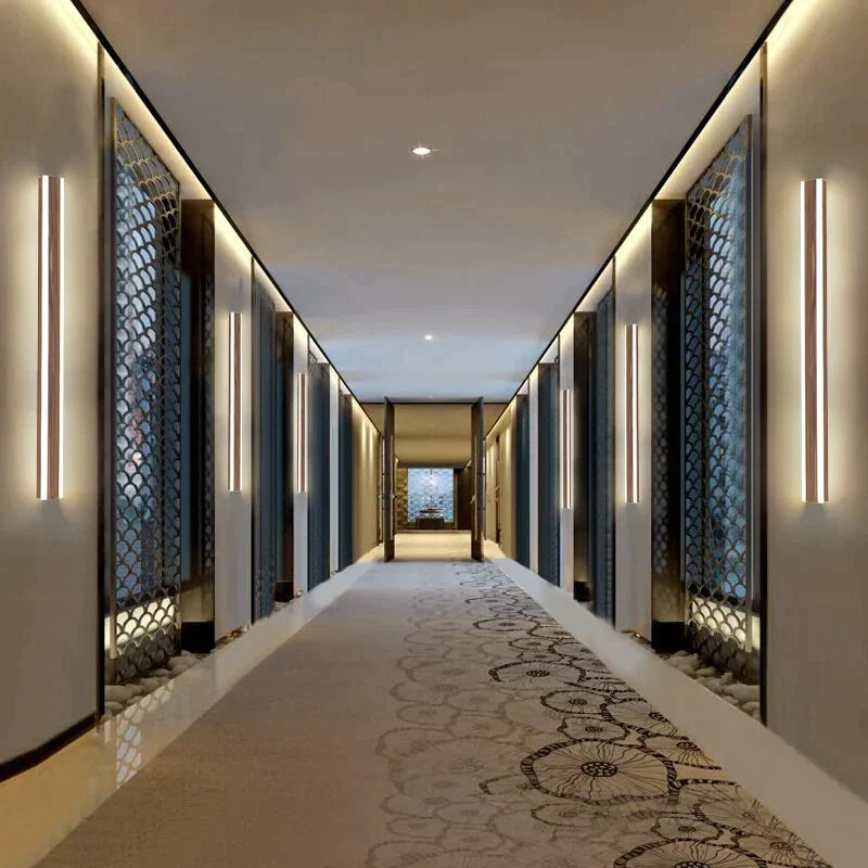 Emma's Stainless Steel Waterproof LED Wall Lamp - Imitation Marble Design for Garden and Hotel