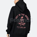 "Not In The Mood, It’s Flare Day" Hoodie – Chronic Illness & Spoonie Slogan Pullover, Invisible Illness Awareness, Cozy Disability Streetwear