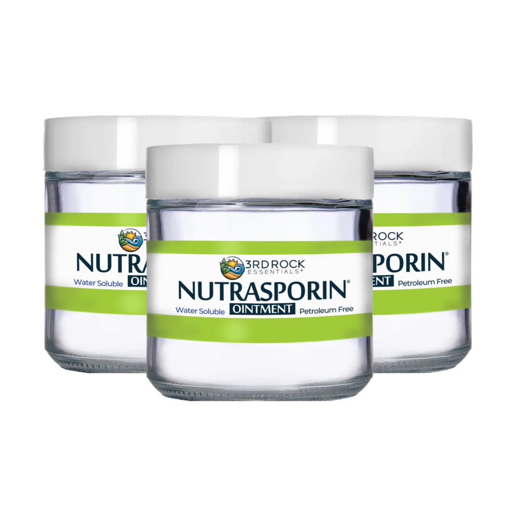 Nutrasporin® - 3 oz JAR - All Natural First Aid Ointment 100ppm Silver Gel