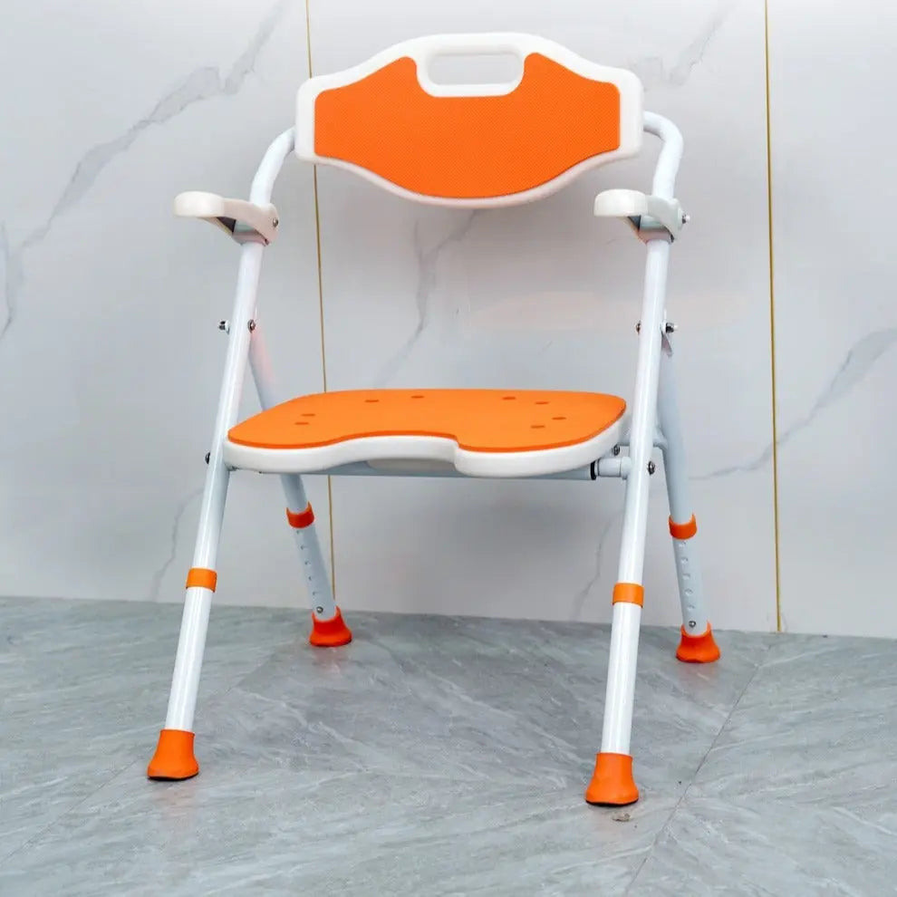 Elderly Foldable Shower Chair With Arms