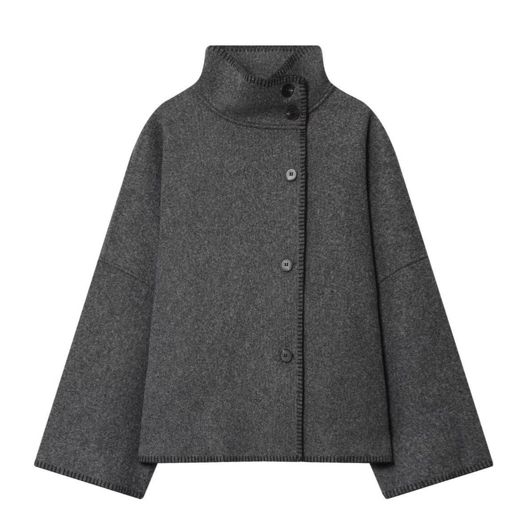 Women's Attractive Fashion Casual Turtleneck Long-sleeved Coats