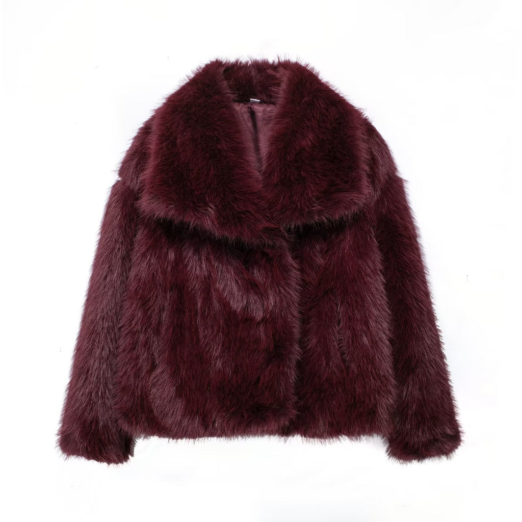 Women's Thick Lamb Wool Thickened Winter Furry Coats