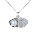 Shell Pearl Female Platinum Singapore Simple Style Necklaces