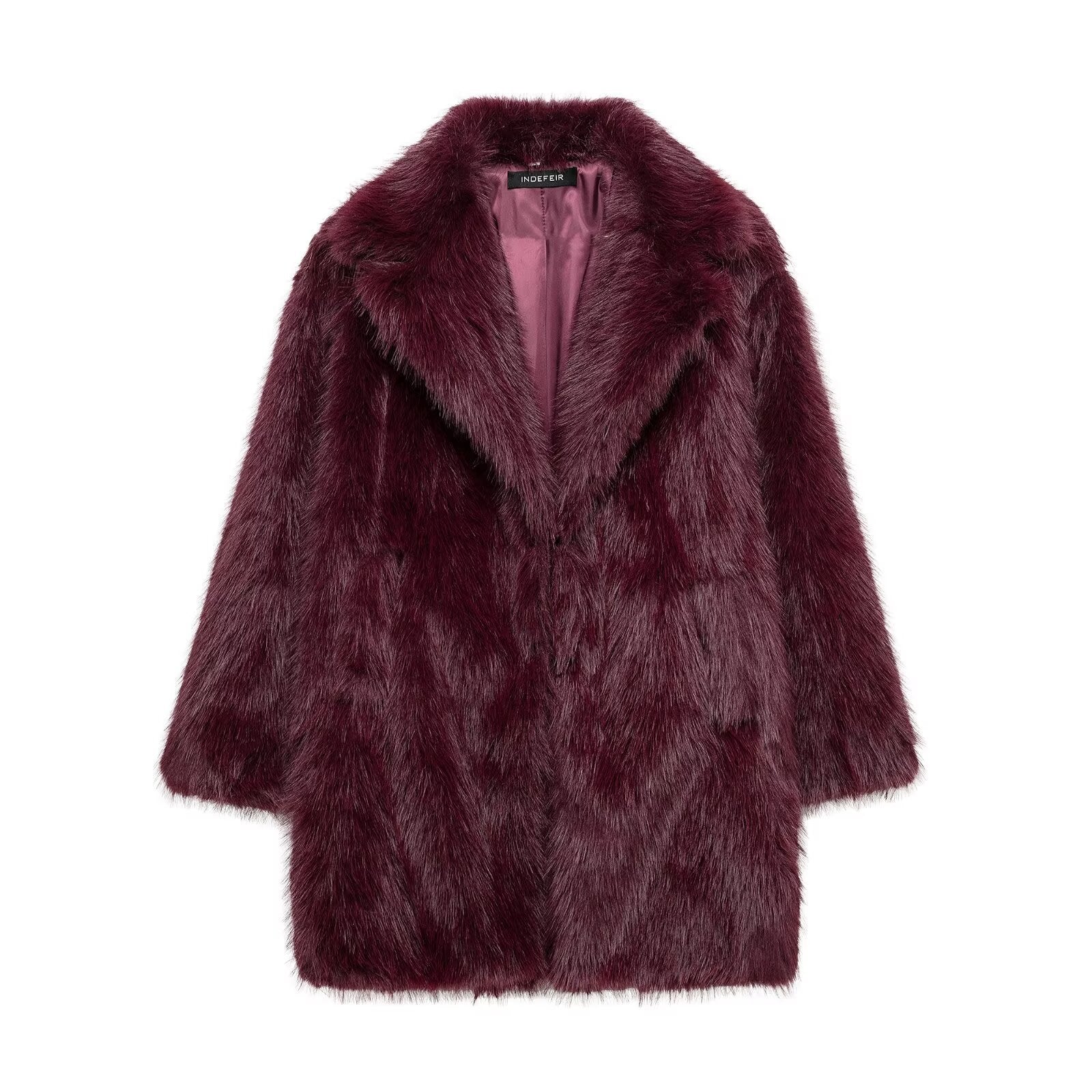 Women's Elegant Long Artificial Fur Furry Coats