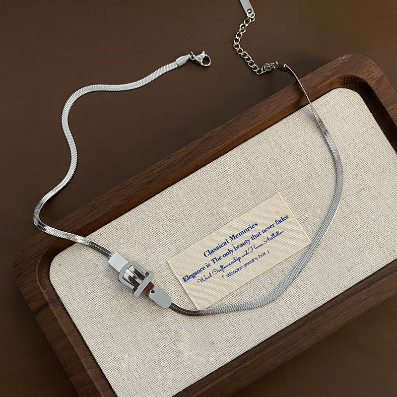 Women's Titanium Steel No Fading Elegant Strap Necklaces